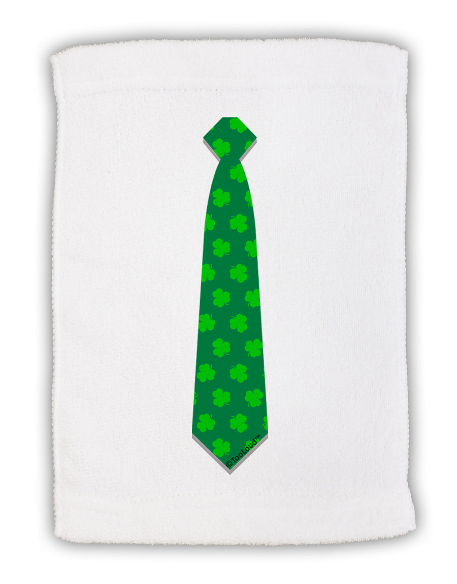 Clover Pattern Tie St Patrick's Day Micro Terry Sport Towel 11 x 18 inches-Sport Towel-TooLoud-White-Davson Sales