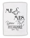Personalized Mr and Mrs -Name- Established -Date- Design Micro Terry Sport Towel 11 x 18 inches-Sport Towel-TooLoud-White-Davson Sales