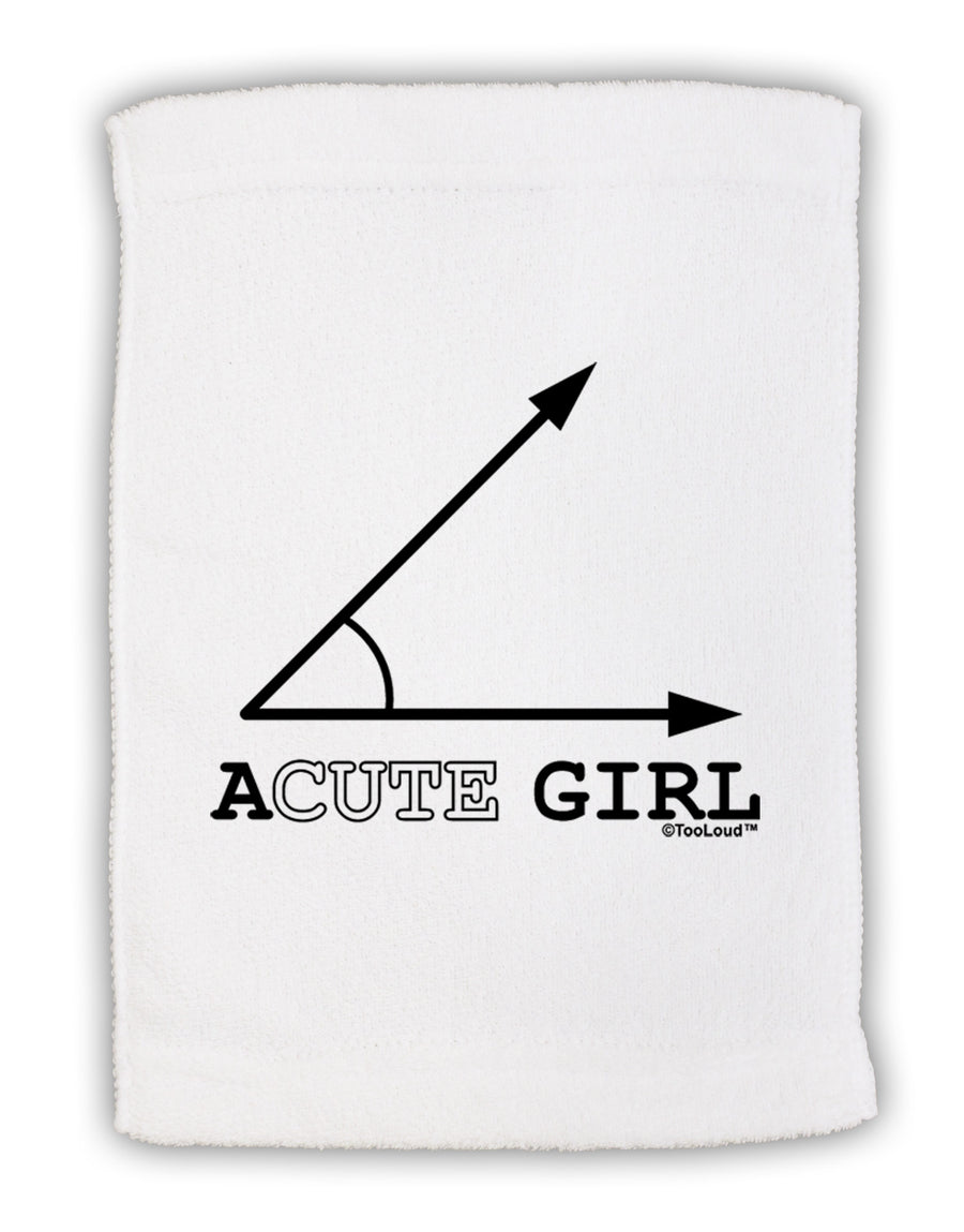 Acute Girl Micro Terry Sport Towel 11 x 18 inches-TooLoud-White-Davson Sales