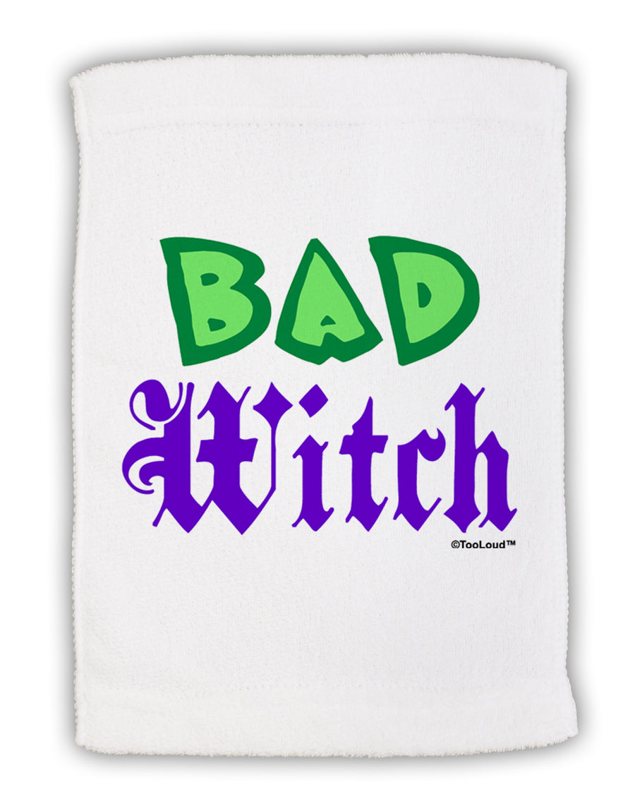 Bad Witch Color Green Micro Terry Sport Towel 11 x 18 inches-TooLoud-White-Davson Sales