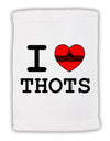 I Love Heart THOTS Micro Terry Sport Towel 11 x 18 inches-TooLoud-White-Davson Sales