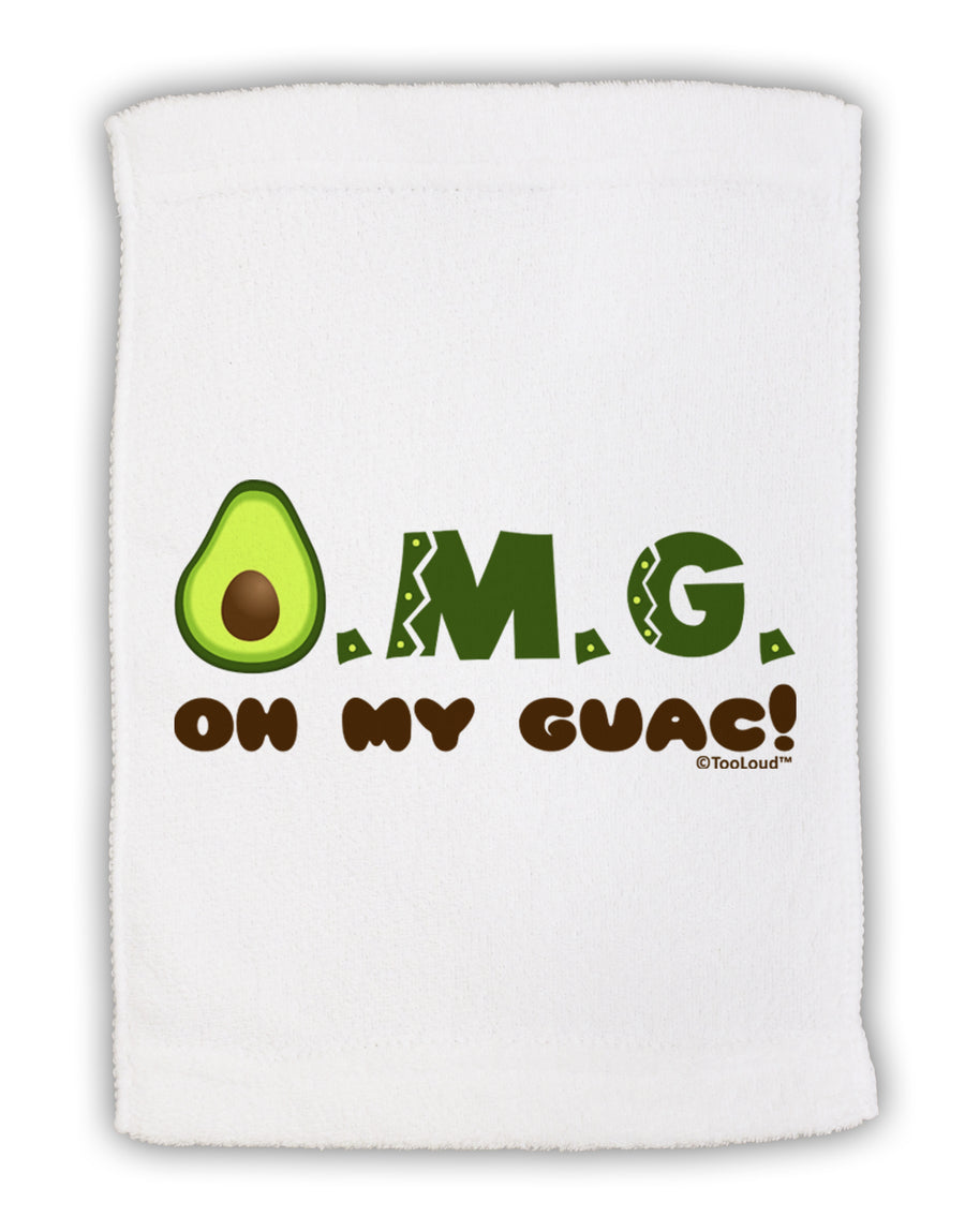 OMG - Oh My Guac - Guacamole Design Micro Terry Sport Towel 11 x 18 Inch by TooLoud-Sport Towel-TooLoud-White-Davson Sales