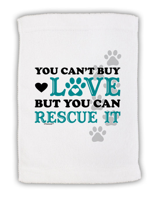 Can't Buy Love Rescue It Micro Terry Sport Towel 11 x 18 inches-TooLoud-White-Davson Sales