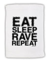 Eat Sleep Rave Repeat Micro Terry Sport Towel 15 X 22 inches by TooLoud-Sport Towel-TooLoud-White-Davson Sales