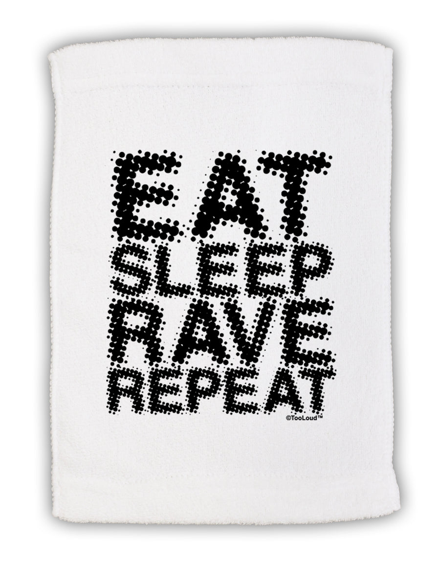 Eat Sleep Rave Repeat Micro Terry Sport Towel 15 X 22 inches by TooLoud-Sport Towel-TooLoud-White-Davson Sales