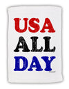 USA All Day - Distressed Patriotic Design Micro Terry Sport Towel 15 X 22 inches by TooLoud-Sport Towel-TooLoud-White-Davson Sales