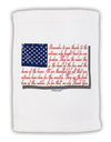 Veterans Scripted Flag Micro Terry Sport Towel 11 x 18 inches-TooLoud-White-Davson Sales