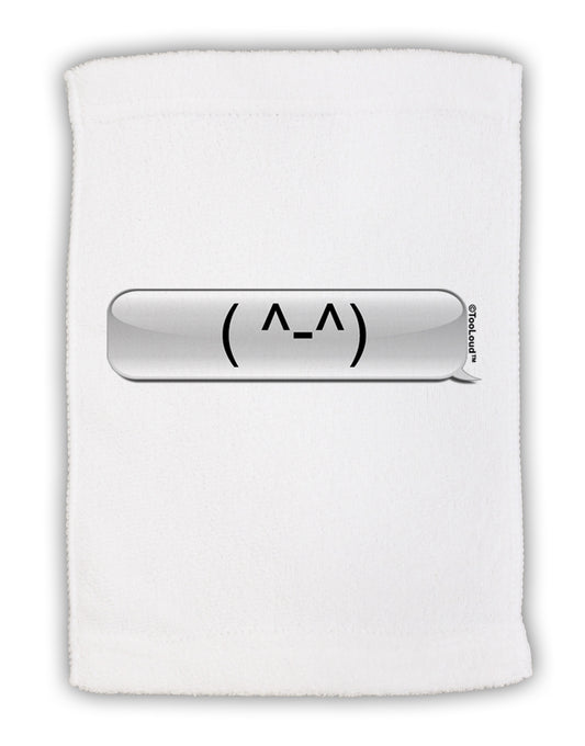 Happy FaceText Bubble Micro Terry Sport Towel 11 x 18 inches-TooLoud-White-Davson Sales