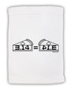 Pi Day Design - 314 Equals Pie Mirrored Pies Micro Terry Sport Towel 11 x 18 Inch by TooLoud-Sport Towel-TooLoud-White-Davson Sales