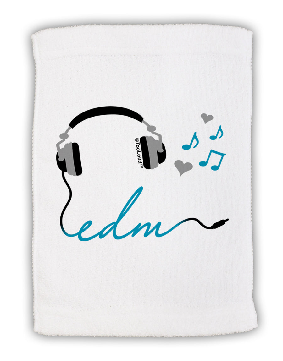 EDM Cord Blue Micro Terry Sport Towel 11 x 18 inches-TooLoud-White-Davson Sales