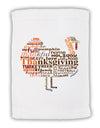 Turkey Typography Micro Terry Sport Towel 11 x 18 inches-Sport Towel-TooLoud-White-Davson Sales