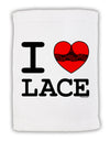 I Love Heart Lace Micro Terry Sport Towel 11 x 18 inches-TooLoud-White-Davson Sales