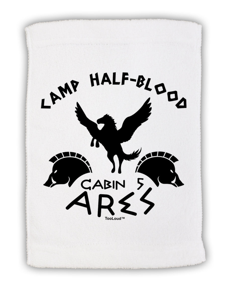 Camp Half Blood Cabin 5 Ares Micro Terry Sport Towel 15 X 22 inches by TooLoud-Sport Towel-TooLoud-White-Davson Sales