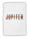 Planet Jupiter Earth Text Only Micro Terry Sport Towel 15 X 22 inches by TooLoud-Sport Towel-TooLoud-White-Davson Sales