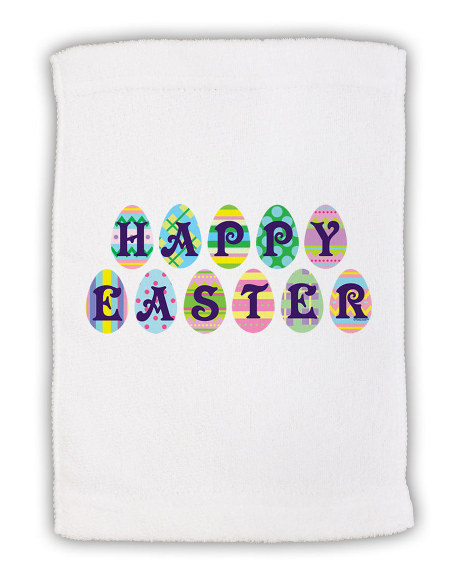 Easter Eggs Happy Easter Micro Terry Sport Towel 11 x 18 Inch-Sport Towel-TooLoud-White-Davson Sales