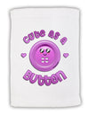 Cute As A Button Smiley Face Micro Terry Sport Towel 11 x 18 inches-TooLoud-White-Davson Sales