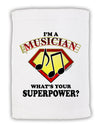 Musician - Superpower Micro Terry Sport Towel 11 x 18 inches-TooLoud-White-Davson Sales