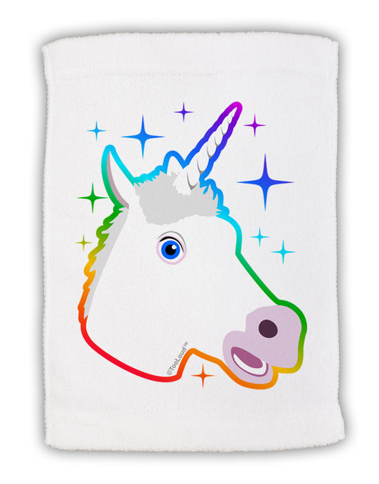 Magical Rainbow Sparkle Unicorn Micro Terry Sport Towel 11 x 18 inches-TooLoud-White-Davson Sales