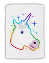 Magical Rainbow Sparkle Unicorn Micro Terry Sport Towel 11 x 18 inches-TooLoud-White-Davson Sales