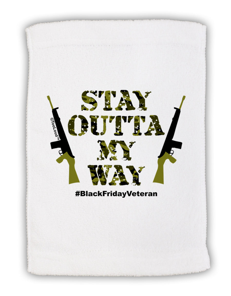 Black Friday Vet - Outta My Way Micro Terry Sport Towel 11 x 18 inches-Sport Towel-TooLoud-White-Davson Sales