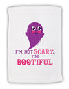 BOOtiful Ghost Purple Micro Terry Sport Towel 11 x 18 inches-TooLoud-White-Davson Sales