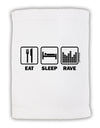 Eat Sleep Rave Micro Terry Sport Towel 15 X 22 inches by TooLoud-Sport Towel-TooLoud-White-Davson Sales