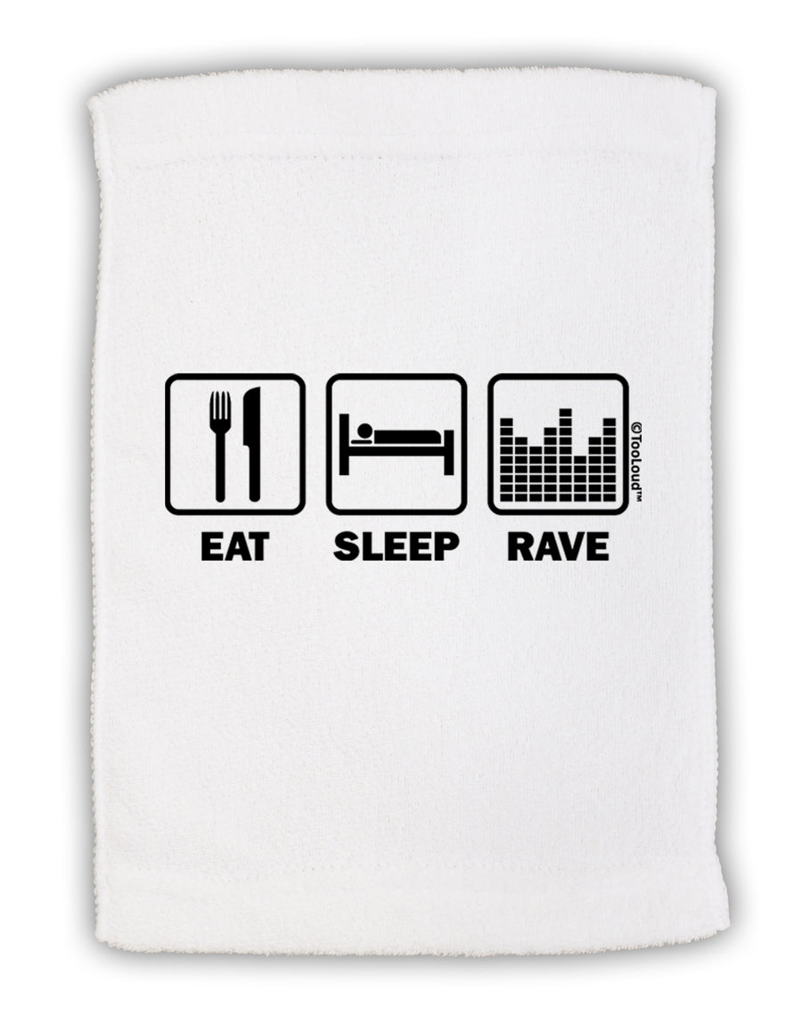 Eat Sleep Rave Micro Terry Sport Towel 15 X 22 inches by TooLoud-Sport Towel-TooLoud-White-Davson Sales