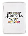 Collect Moments Not Things Micro Terry Sport Towel 11 x 18 inches-TooLoud-White-Davson Sales