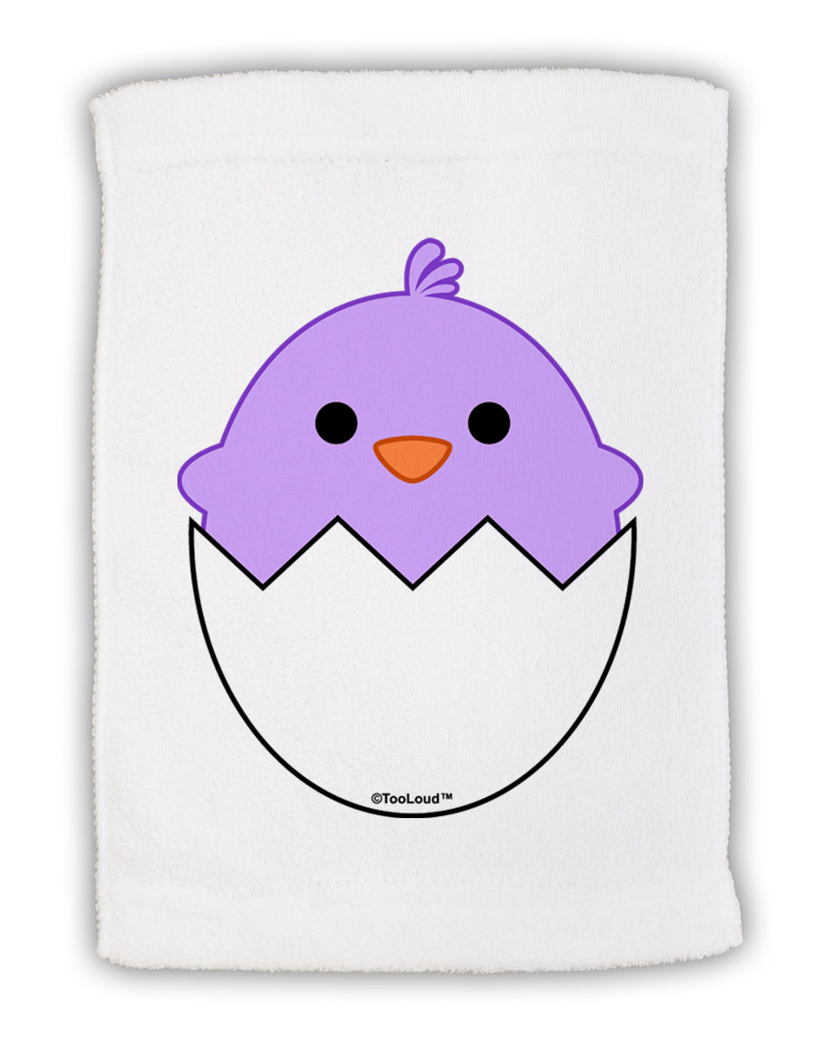 Cute Hatching Chick - Purple Micro Terry Sport Towel 11 x 18 Inch by TooLoud-Sport Towel-TooLoud-White-Davson Sales