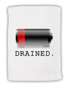 Battery Drained Micro Terry Sport Towel 11 x 18 inches-TooLoud-White-Davson Sales