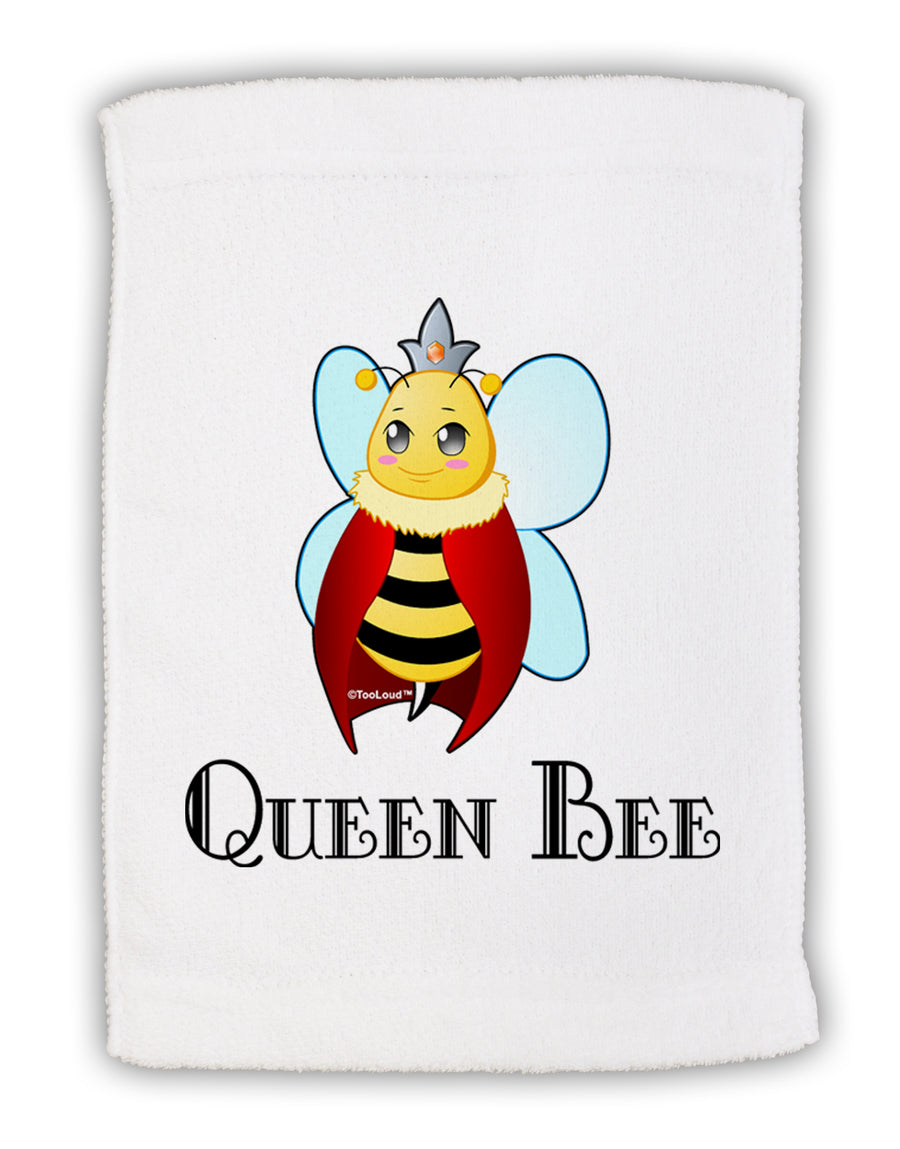 Queen Bee Text Micro Terry Sport Towel 15 X 22 inches by TooLoud-Sport Towel-TooLoud-White-Davson Sales