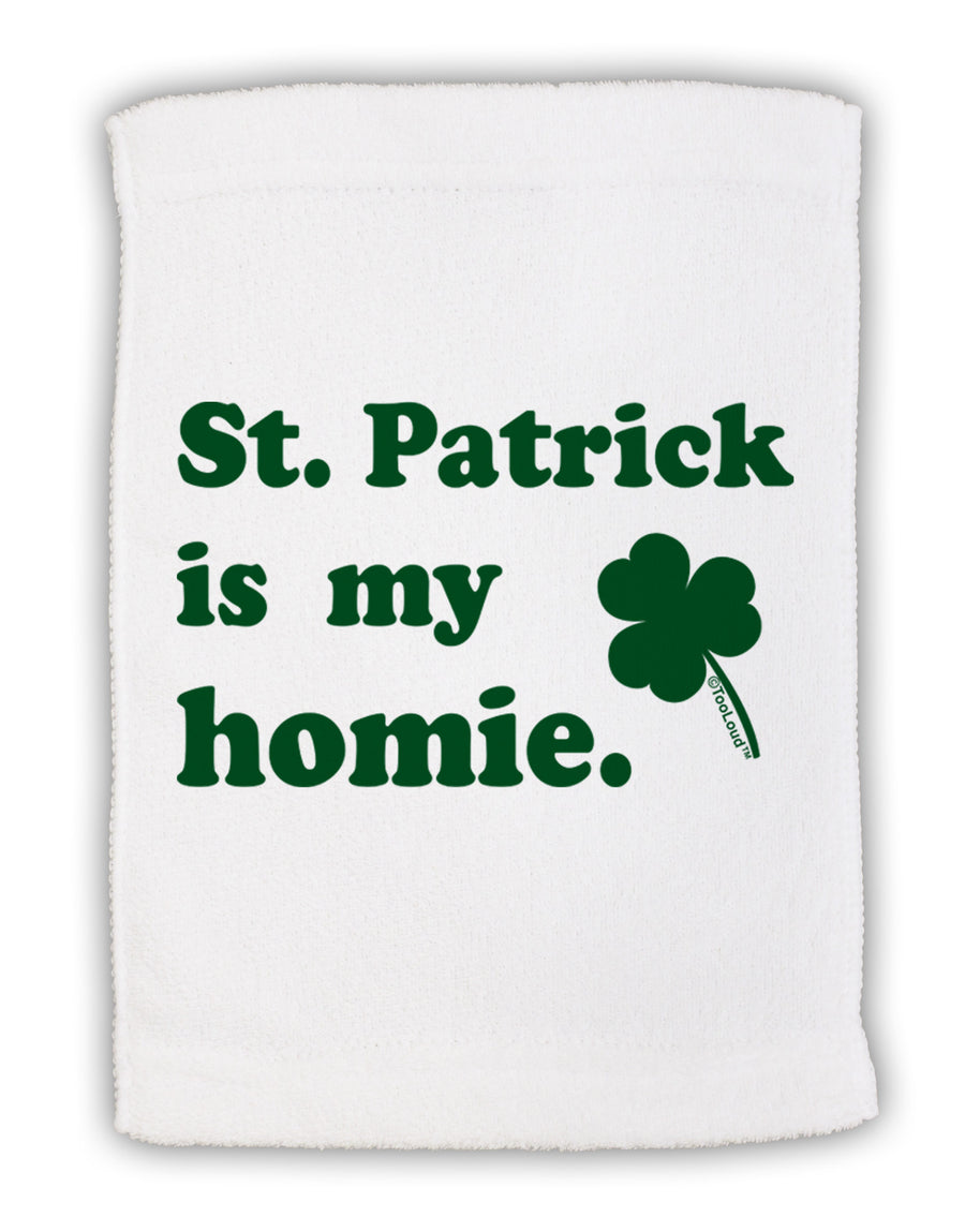 St Patrick is my Homie Micro Terry Sport Towel 11 x 18 Inch-Sport Towel-TooLoud-White-Davson Sales