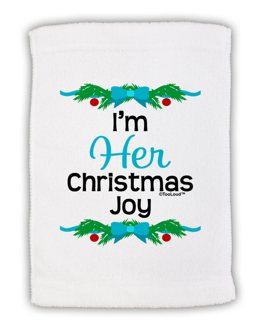 Her Christmas Joy Matching His & Hers Micro Terry Sport Towel 11 x 18 inches-Sport Towel-TooLoud-White-Davson Sales