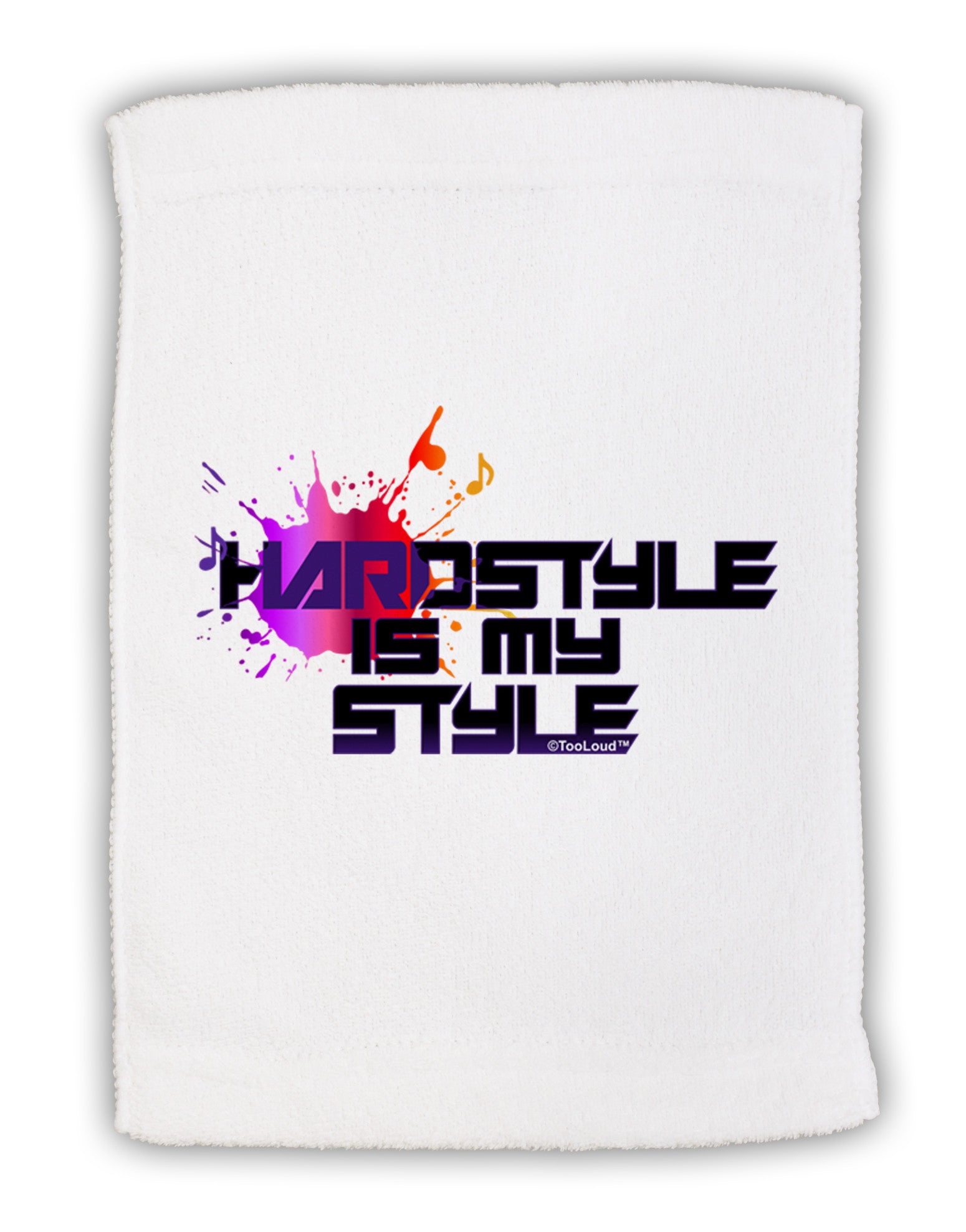 Hardstyle Is My Style Micro Terry Sport Towel 15 X 22 inches-Sport Towel-TooLoud-White-Davson Sales