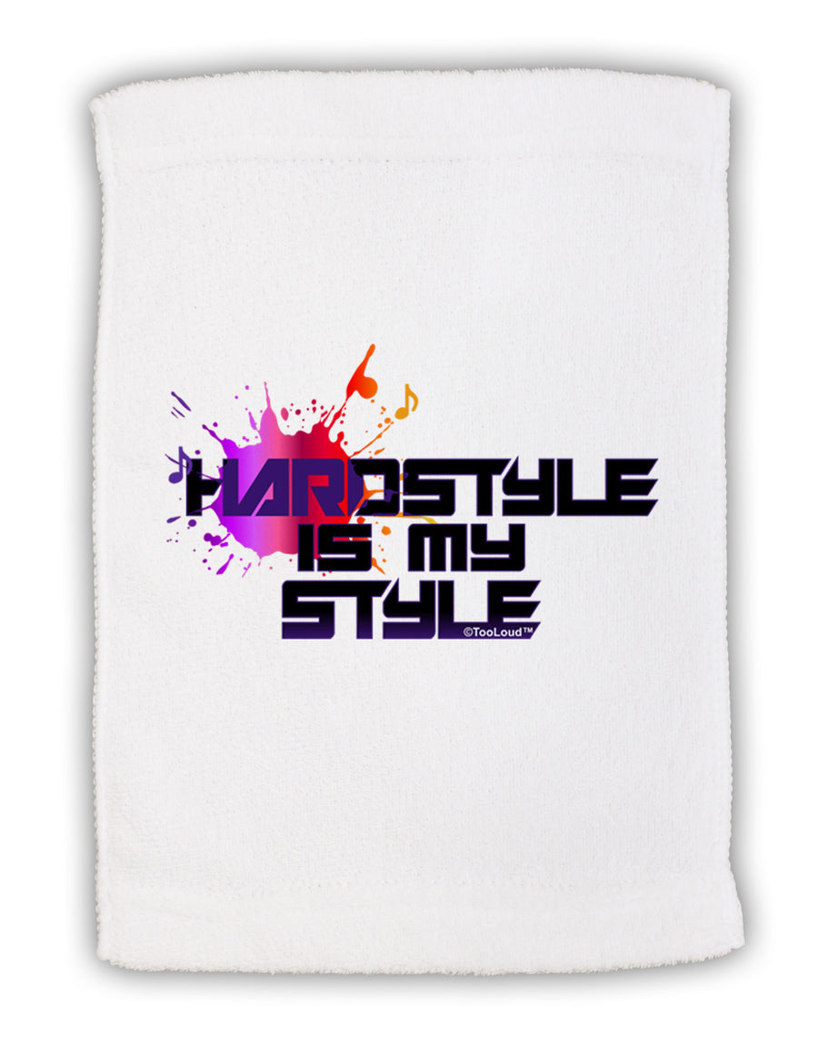 Hardstyle Is My Style Micro Terry Sport Towel 15 X 22 inches-Sport Towel-TooLoud-White-Davson Sales