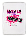 Move It Or Get Trampled Micro Terry Sport Towel 15 X 22 inches-Sport Towel-TooLoud-White-Davson Sales