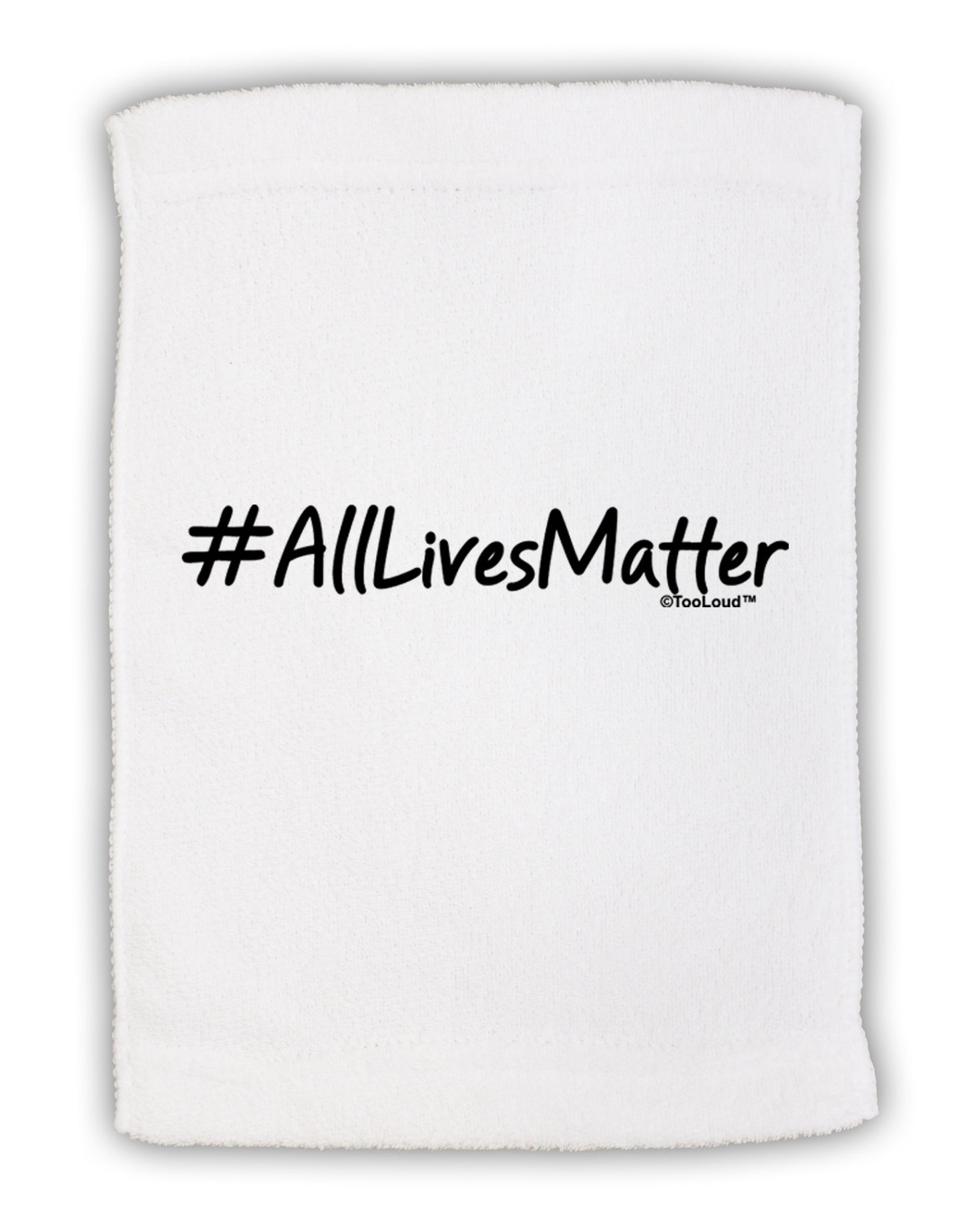Hashtag AllLivesMatter Micro Terry Sport Towel 11 x 18 inches-TooLoud-White-Davson Sales