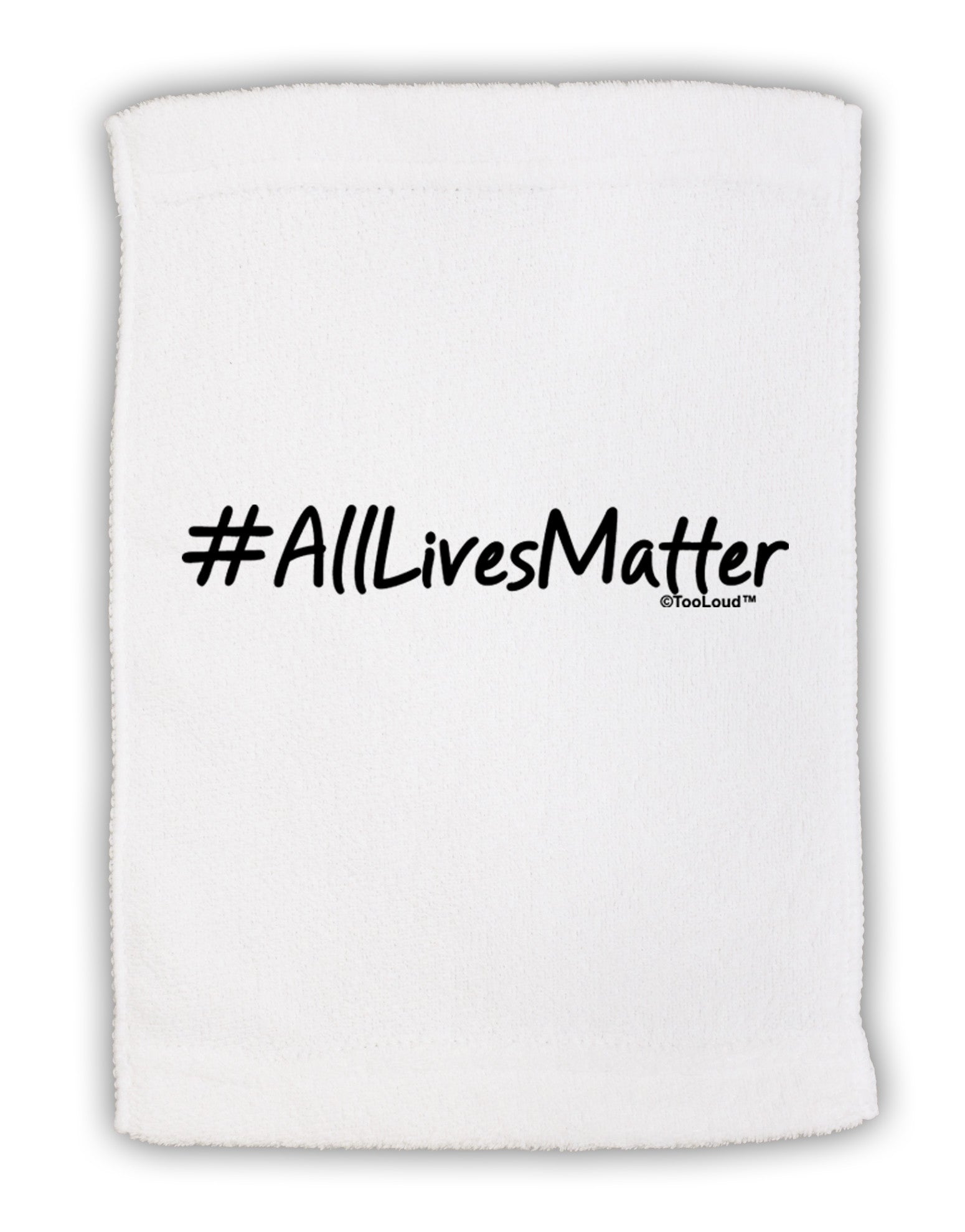 Hashtag AllLivesMatter Micro Terry Sport Towel 11 x 18 inches-TooLoud-White-Davson Sales