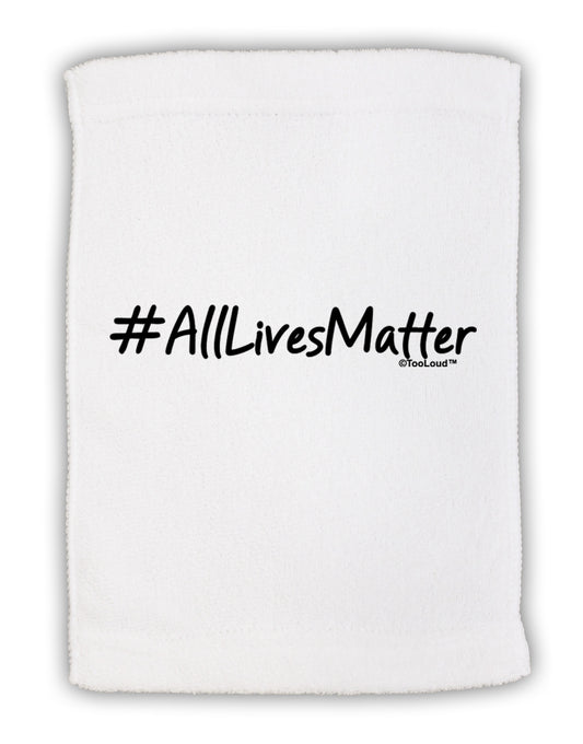 Hashtag AllLivesMatter Micro Terry Sport Towel 11 x 18 inches-TooLoud-White-Davson Sales