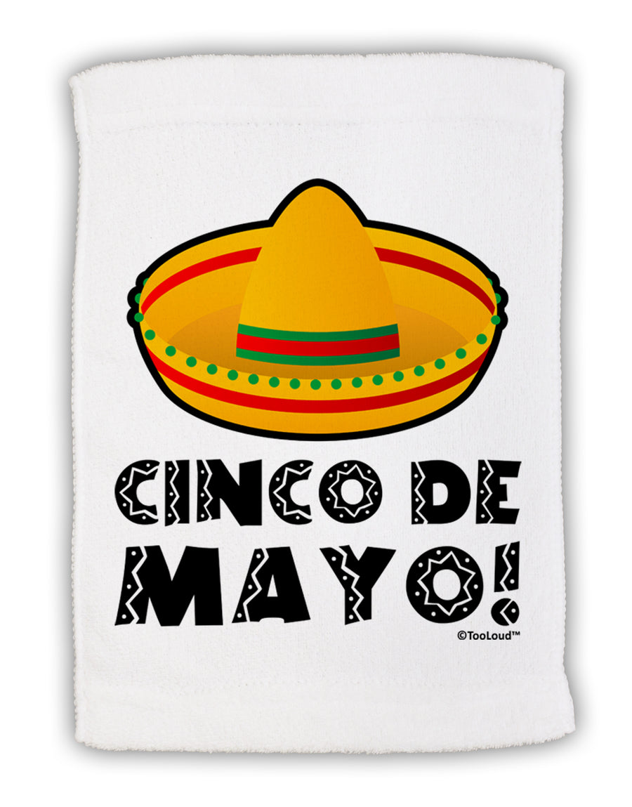 Sombrero Design - Cinco de Mayo Micro Terry Sport Towel 11 x 18 Inch by TooLoud-Sport Towel-TooLoud-White-Davson Sales