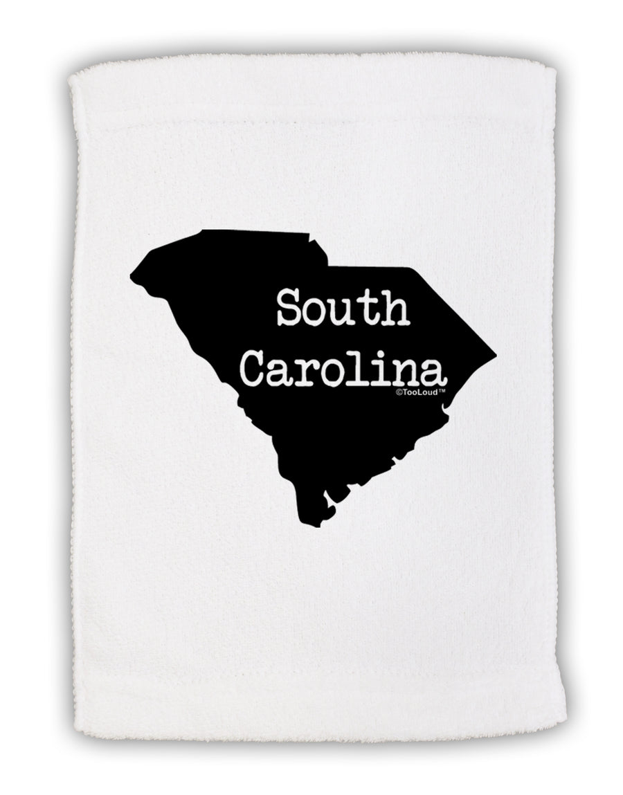 South Carolina - United States Shape Micro Terry Sport Towel 11 x 18 Inch by TooLoud-Sport Towel-TooLoud-White-Davson Sales