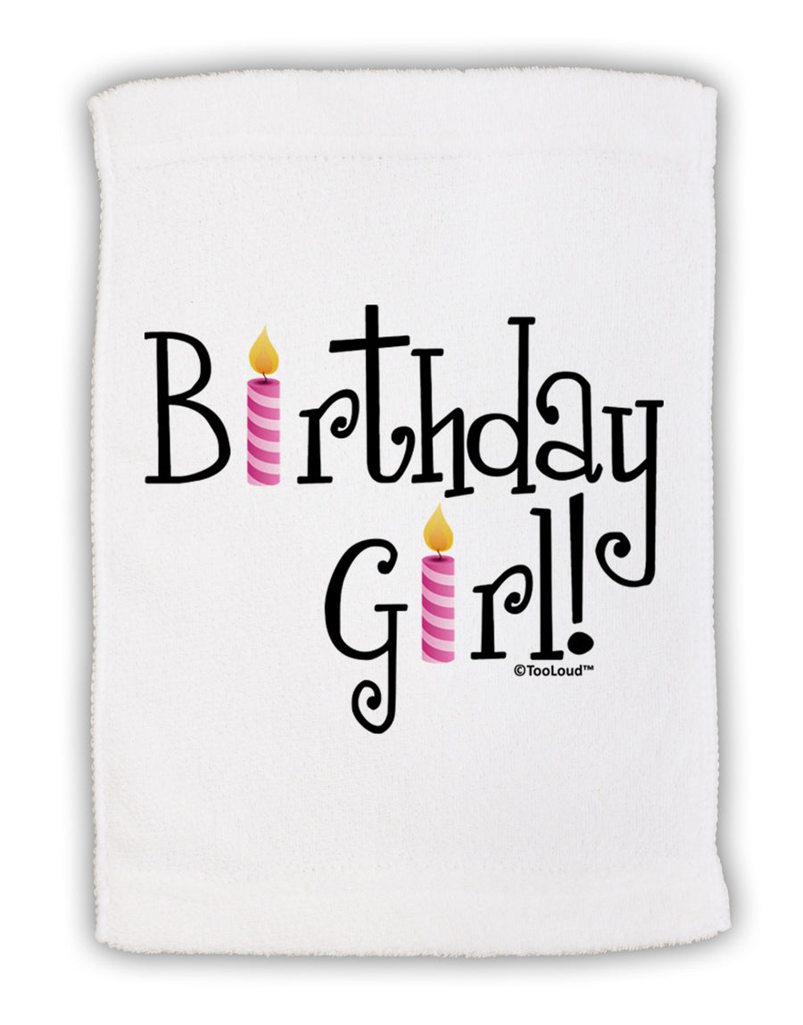 Birthday Girl - Birthday Candles Micro Terry Sport Towel 11 x 18 Inch by TooLoud-Sport Towel-TooLoud-White-Davson Sales