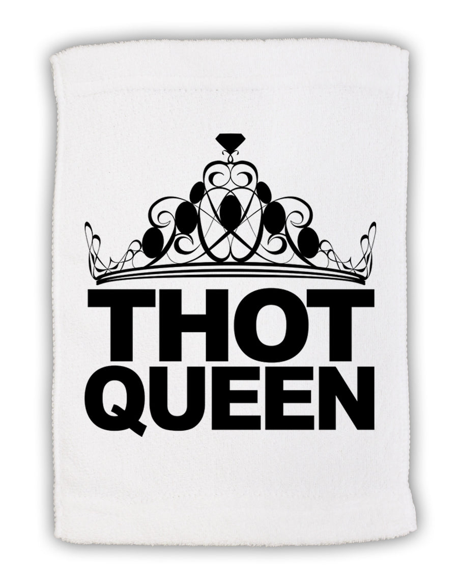 THOT Queen Micro Terry Sport Towel 11 x 18 inches-TooLoud-White-Davson Sales