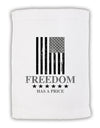 Freedom Flag BnW Micro Terry Sport Towel 11 x 18 inches-TooLoud-White-Davson Sales