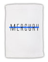 Planet Mercury Text Only Micro Terry Sport Towel 15 X 22 inches by TooLoud-Sport Towel-TooLoud-White-Davson Sales