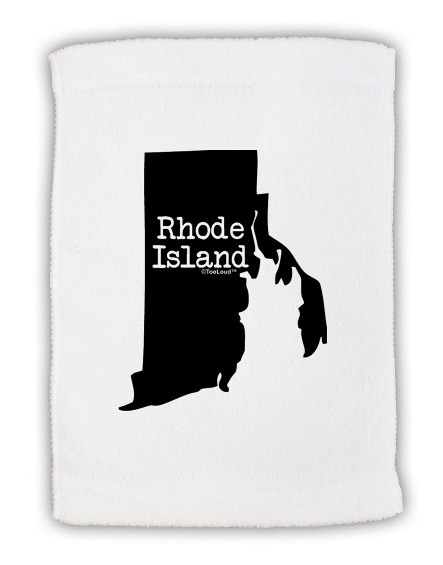 Rhode Island - United States Shape Micro Terry Sport Towel 11 x 18 Inch by TooLoud-Sport Towel-TooLoud-White-Davson Sales