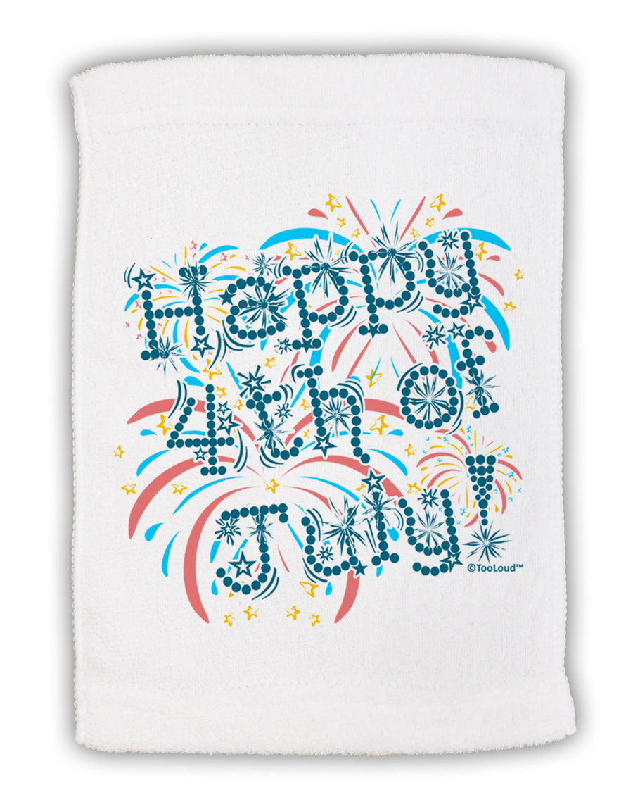 Happy 4th of July - Fireworks Design Micro Terry Sport Towel 15 X 22 inches-Sport Towel-TooLoud-White-Davson Sales