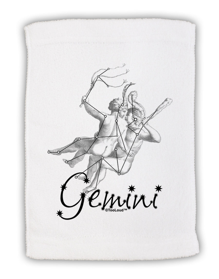 Gemini Constellation Micro Terry Sport Towel 11 x 18 inches-TooLoud-White-Davson Sales