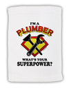 Plumber - Superpower Micro Terry Sport Towel 11 x 18 inches-TooLoud-White-Davson Sales