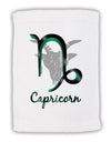 Capricorn Symbol Micro Terry Sport Towel 11 x 18 inches-TooLoud-White-Davson Sales